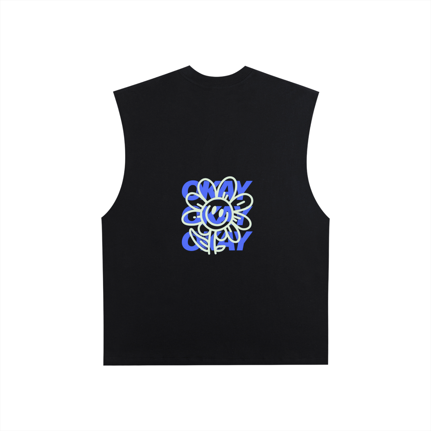 Raw Edge Cotton Tank Top