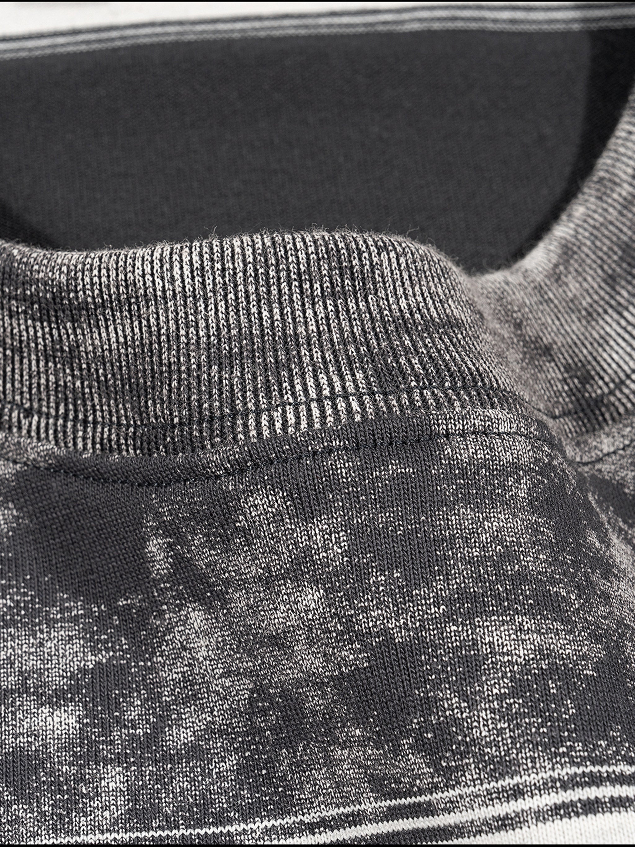 Snow Washed Stripe Boxy T-shirt