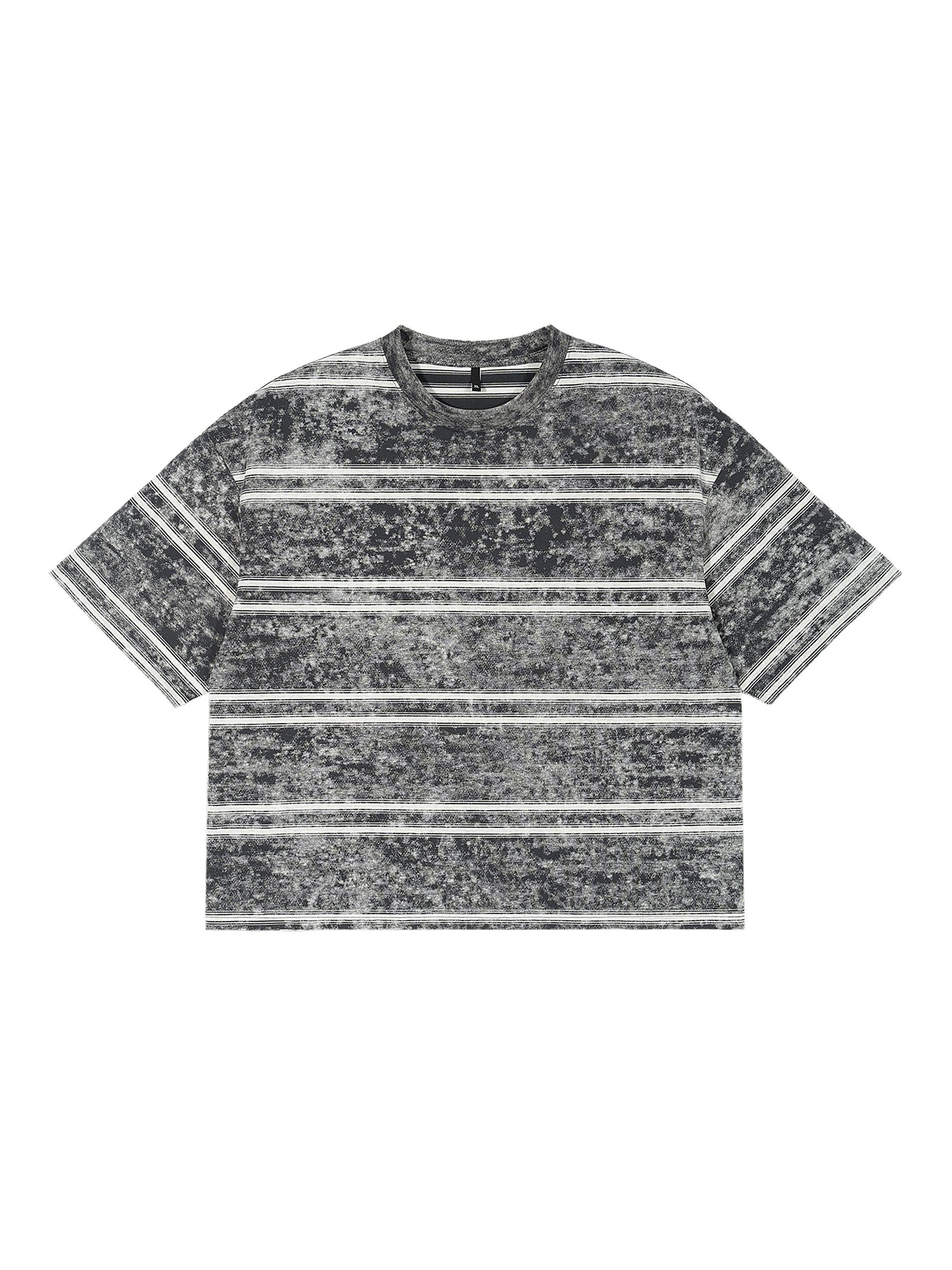 Snow Washed Stripe Boxy T-shirt