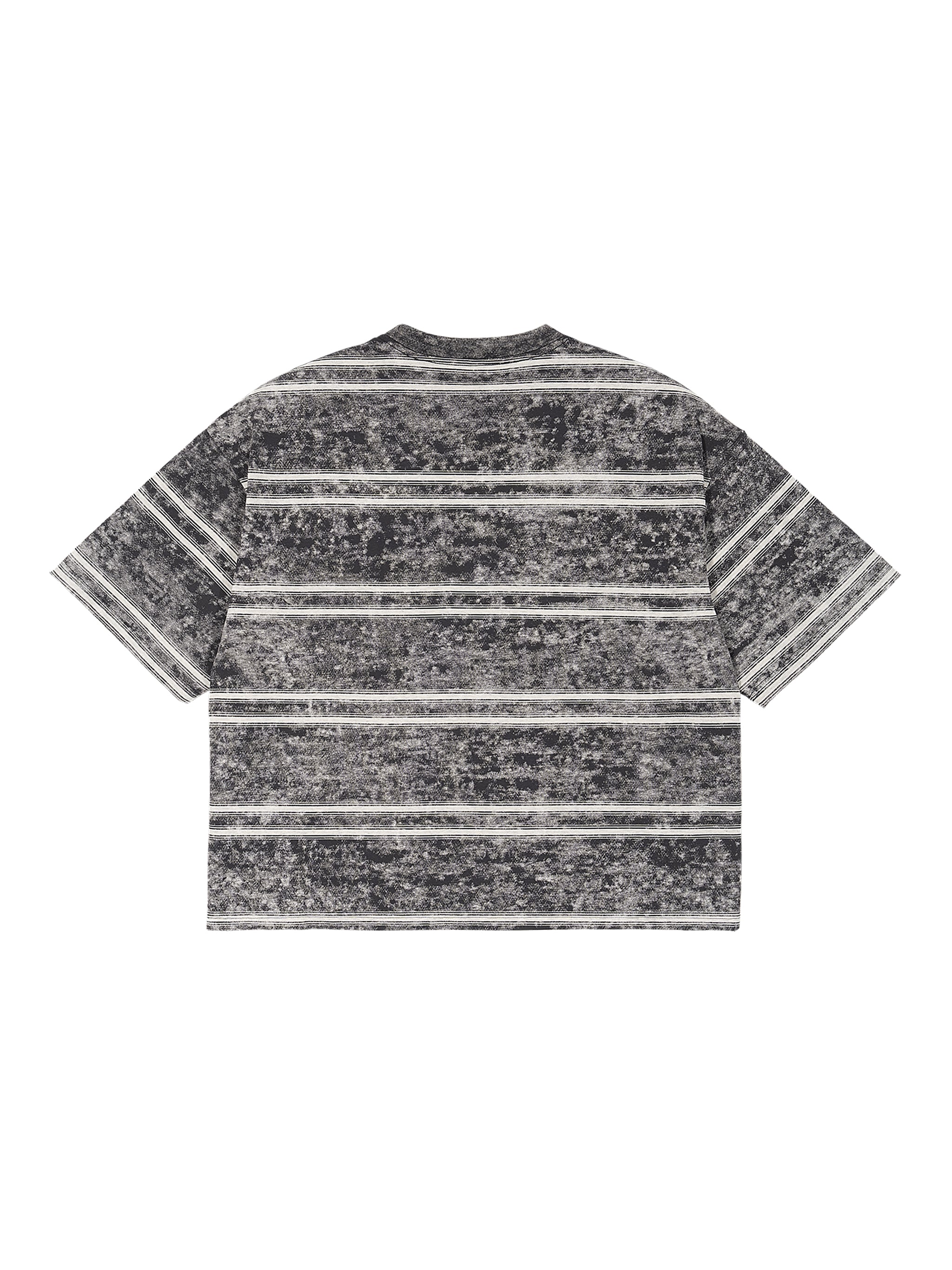 Snow Washed Stripe Boxy T-shirt