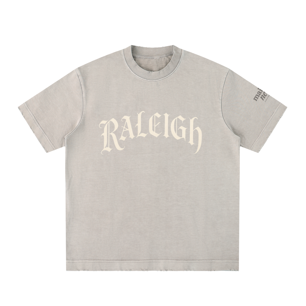 Heavyweight Vintage Washed Frayed T-Shirt