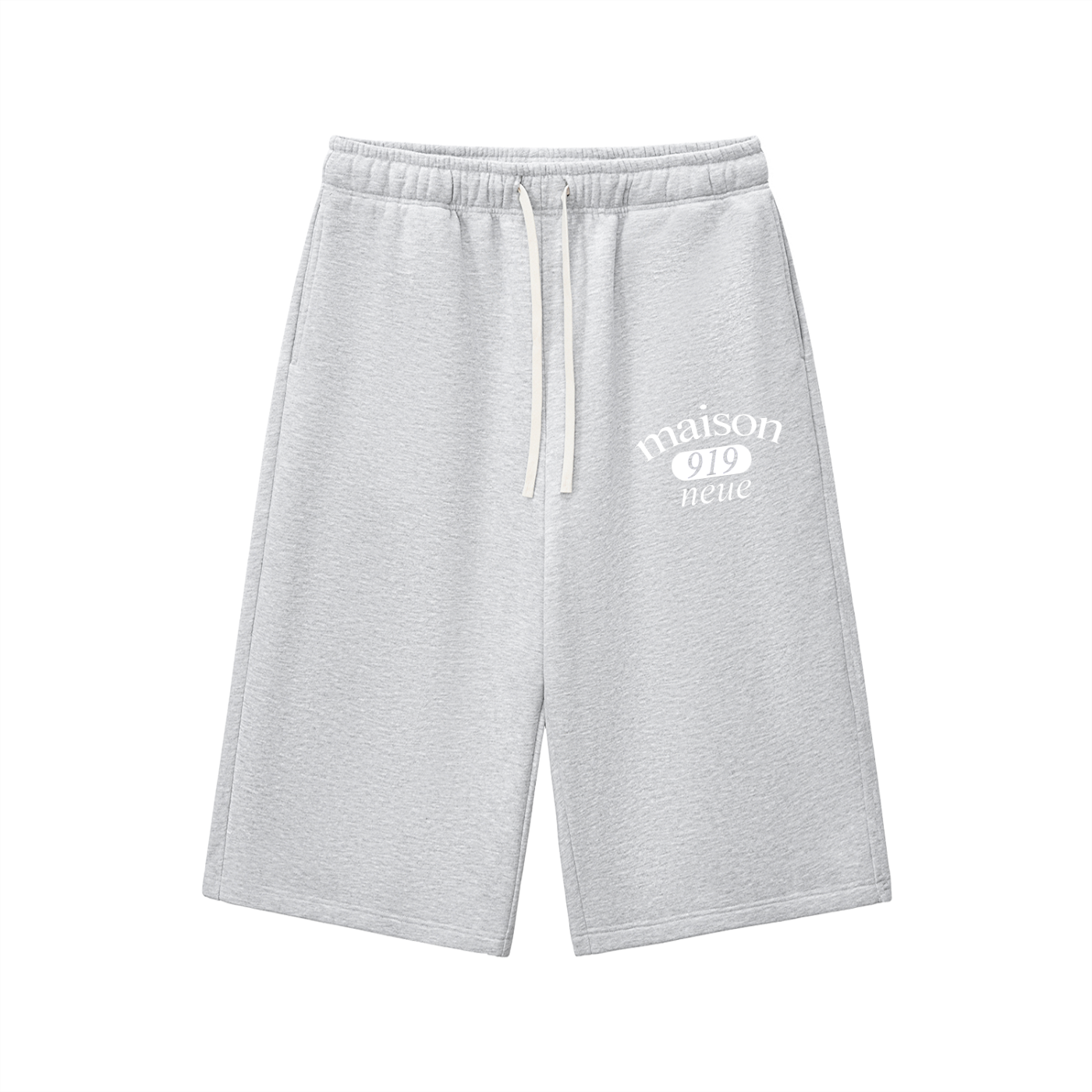 Relaxed Drawstring Three-quarter Sweatpants
