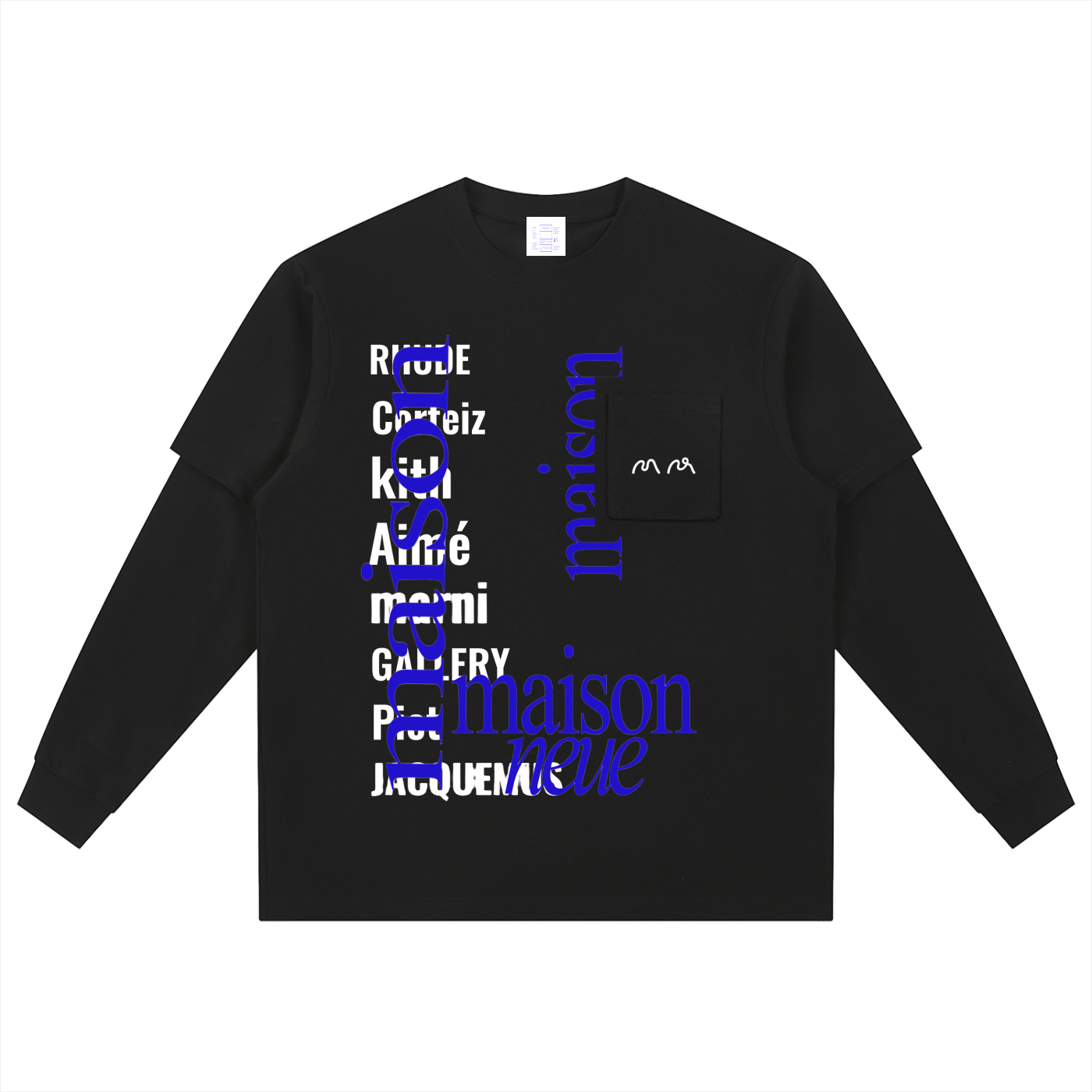 Layered Long Sleeve Oversized Tee
