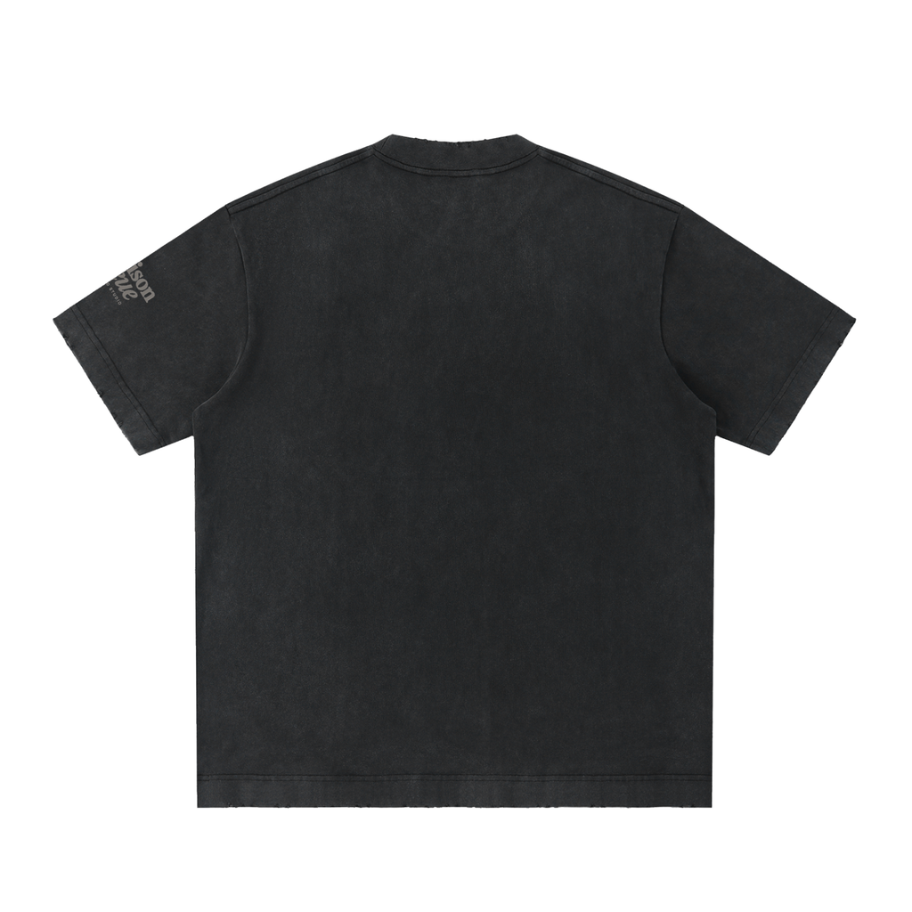 Heavyweight Vintage Washed Frayed T-Shirt