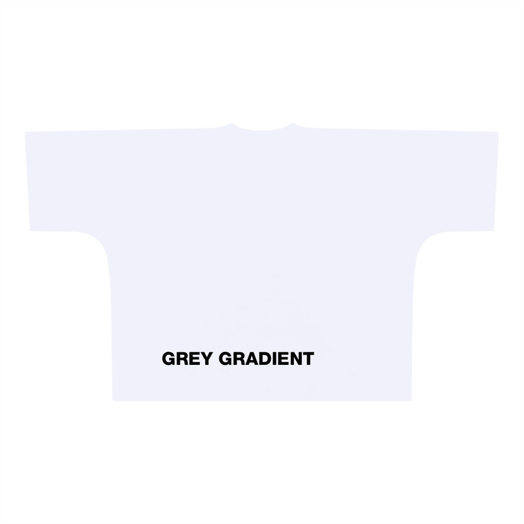 Grey Gradient Narcissus White T-Shirt