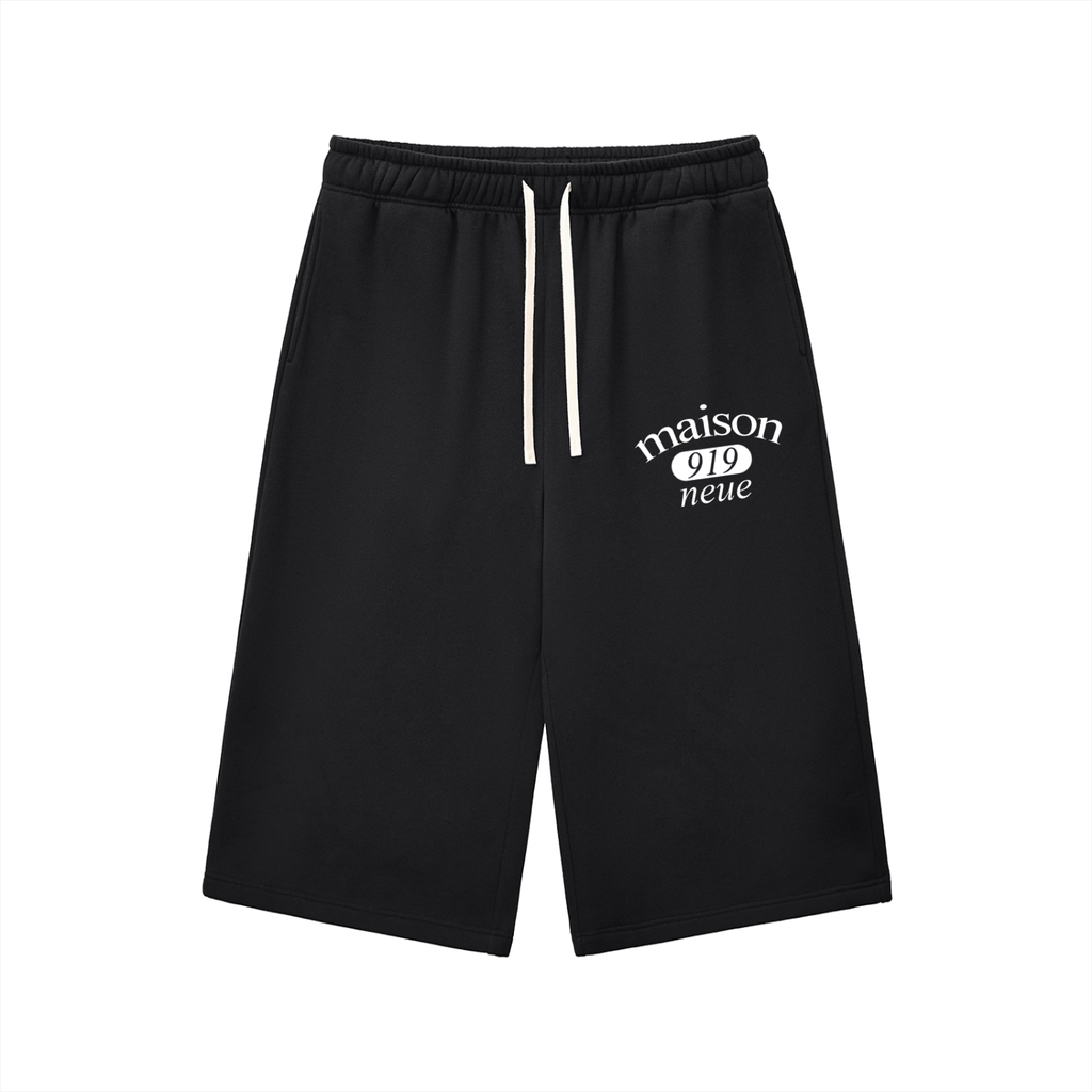 Relaxed Drawstring Three-quarter Sweatpants