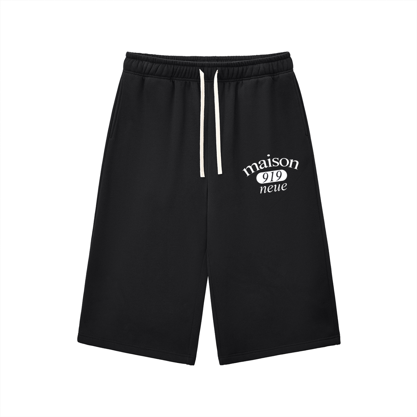 Relaxed Drawstring Three-quarter Sweatpants