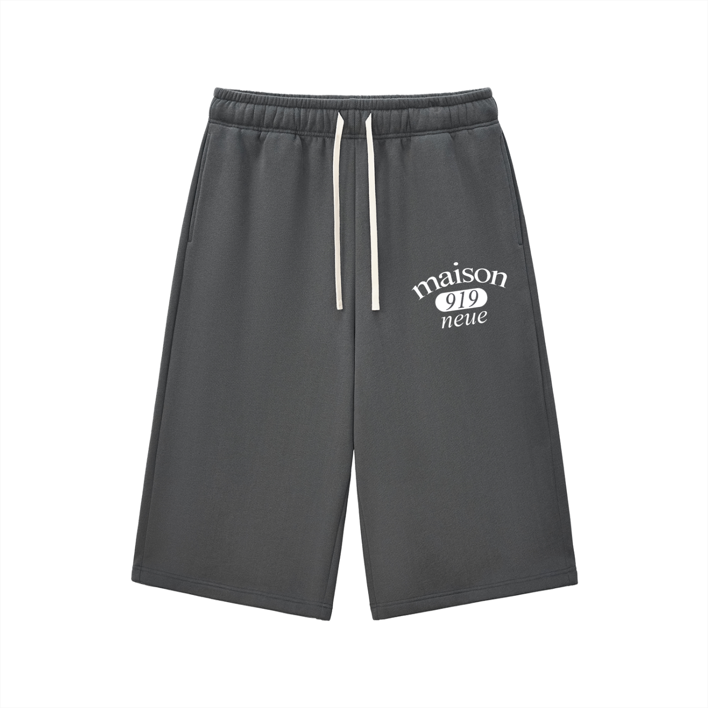 Relaxed Drawstring Three-quarter Sweatpants