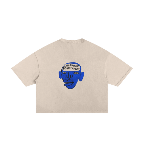 Classic Frayed Boxy Tee - 250 GSM