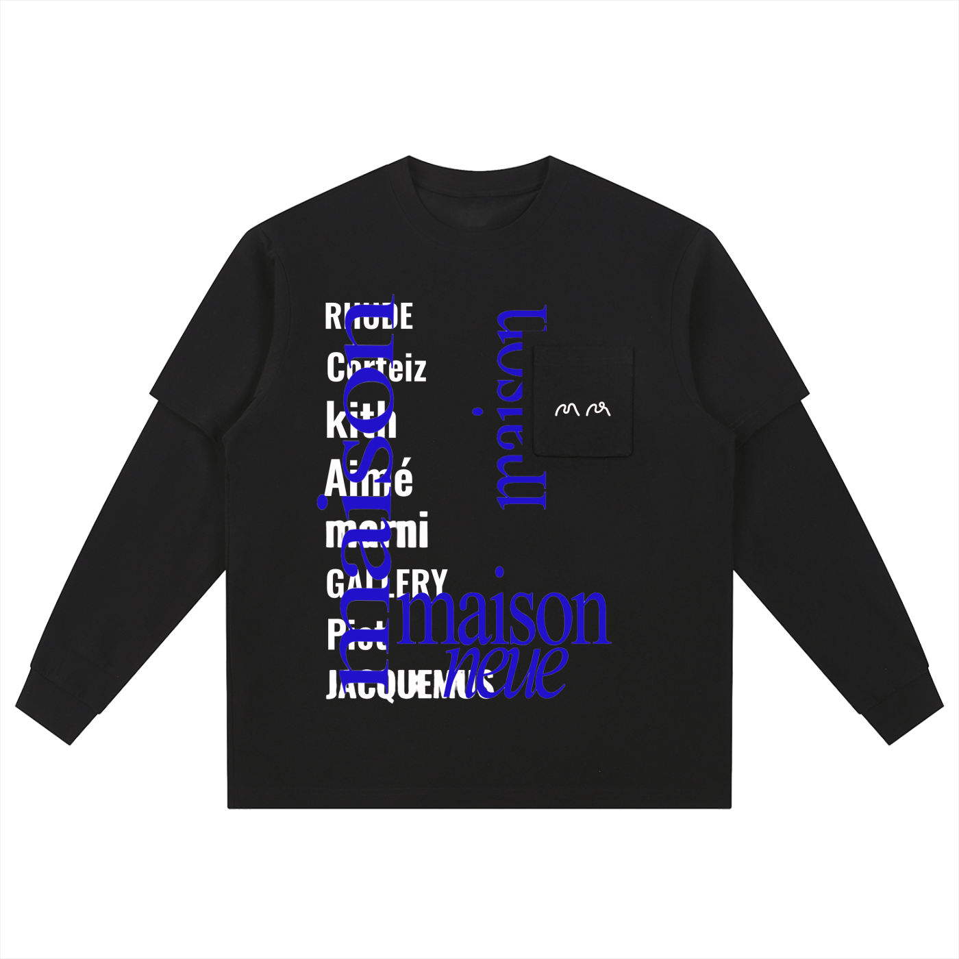 Layered Long Sleeve Oversized Tee