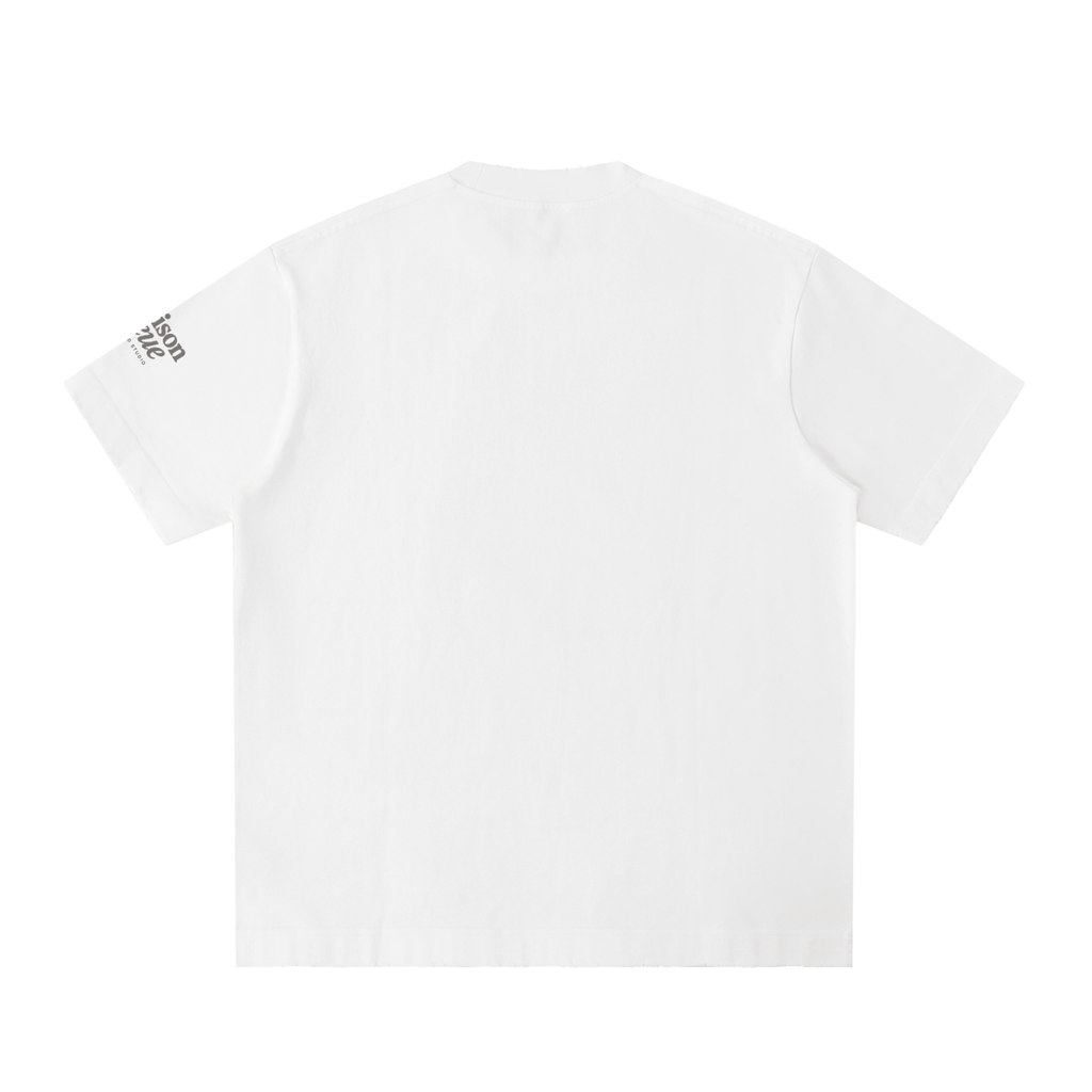 Heavyweight Vintage Washed Frayed T-Shirt